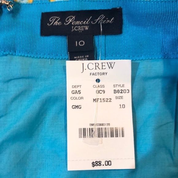 J Crew The Pencil Skirt Size 10 NWT - Picture 3 of 5